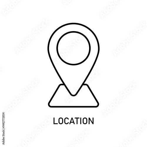 Free Download Icon a location, isolated against a clean background. - GFXLoad
