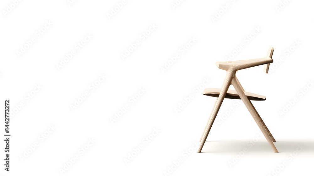 Modern Wooden Chair with Sleek Design and Minimalist Appeal Modern Wooden Chair with Sleek Design and Minimalist Appeal