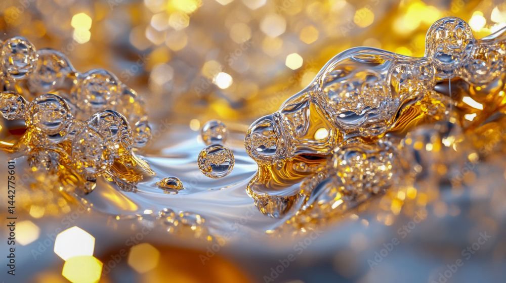 Shiny glossy wallpaper Close up of liquid in macro view Shiny glossy wallpaper Close up of liquid in macro view