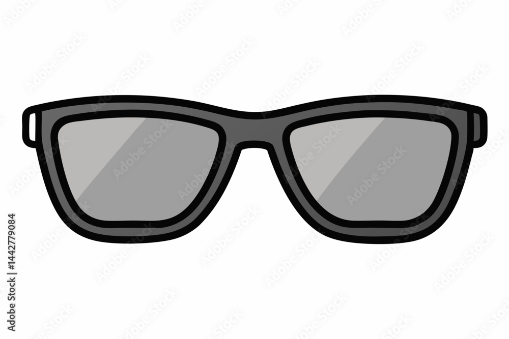 Fototapeta premium Minimalist stylish sunglasses vector art