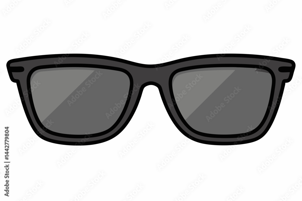 Fototapeta premium Minimalist stylish sunglasses vector art