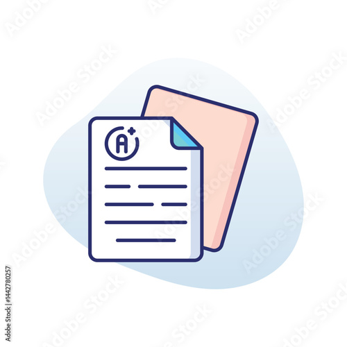 Result Sheet Vector icon