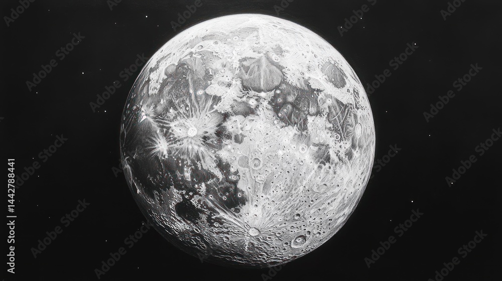 Obraz premium Moon in Space