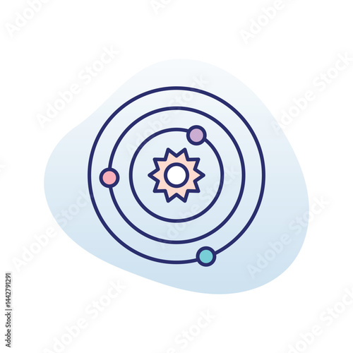 Solar System Vector icon