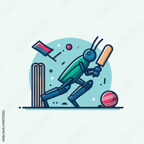 competition, game, player, match, background, team, tournament, championship, play, cricketer, cricket, sportsman, bat, sport, ball, vector, batsman, stadium, champion, illustration, action, design, a