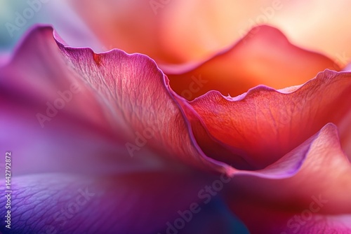 Close-up of vibrant rose petals