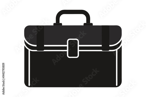 Briefcase icon vector, Suitcase symbol vector  illustration isolated on white background