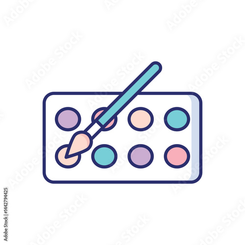 Watercolor  Vector icon