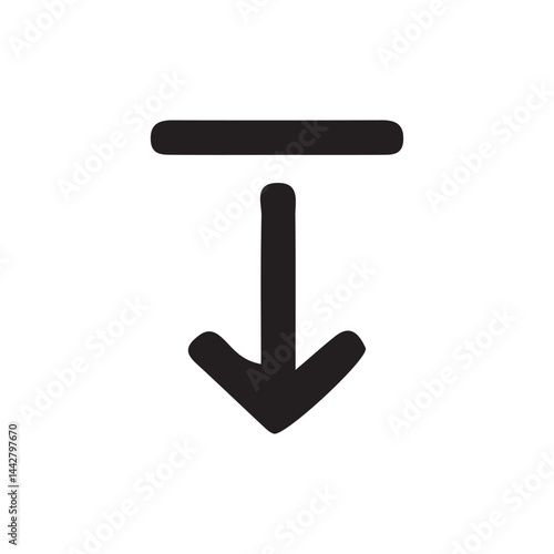 Download icon. Downloading sign. Download button. Up and down download icon. Vector Illustration