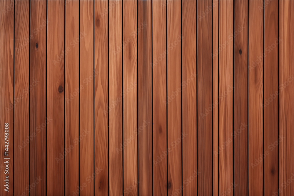 Naklejka premium Long panoramic wooden background, brown wood