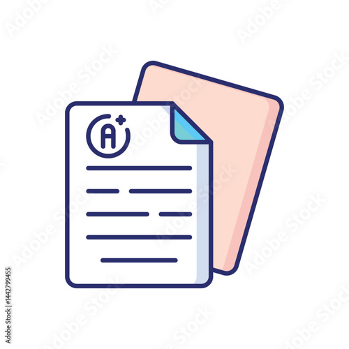 Result Sheet Vector icon