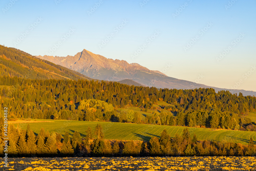 High Tatras with Krivan peak in autumn time, Slovakia