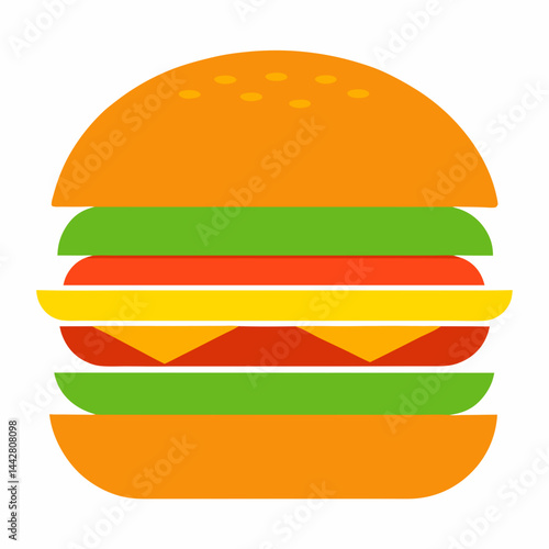 Vector illustration of a burger