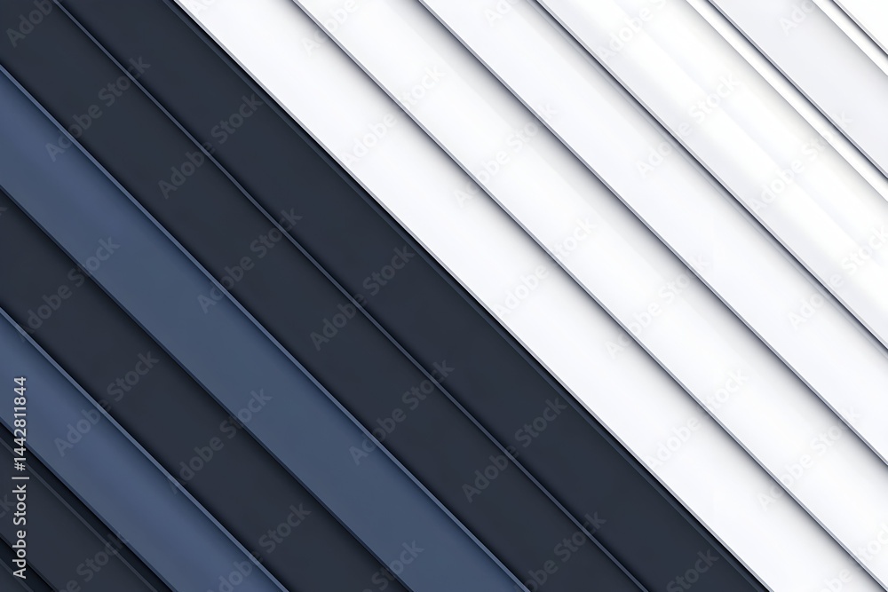Fototapeta premium Diagonal stripes of varying shades of grey and white