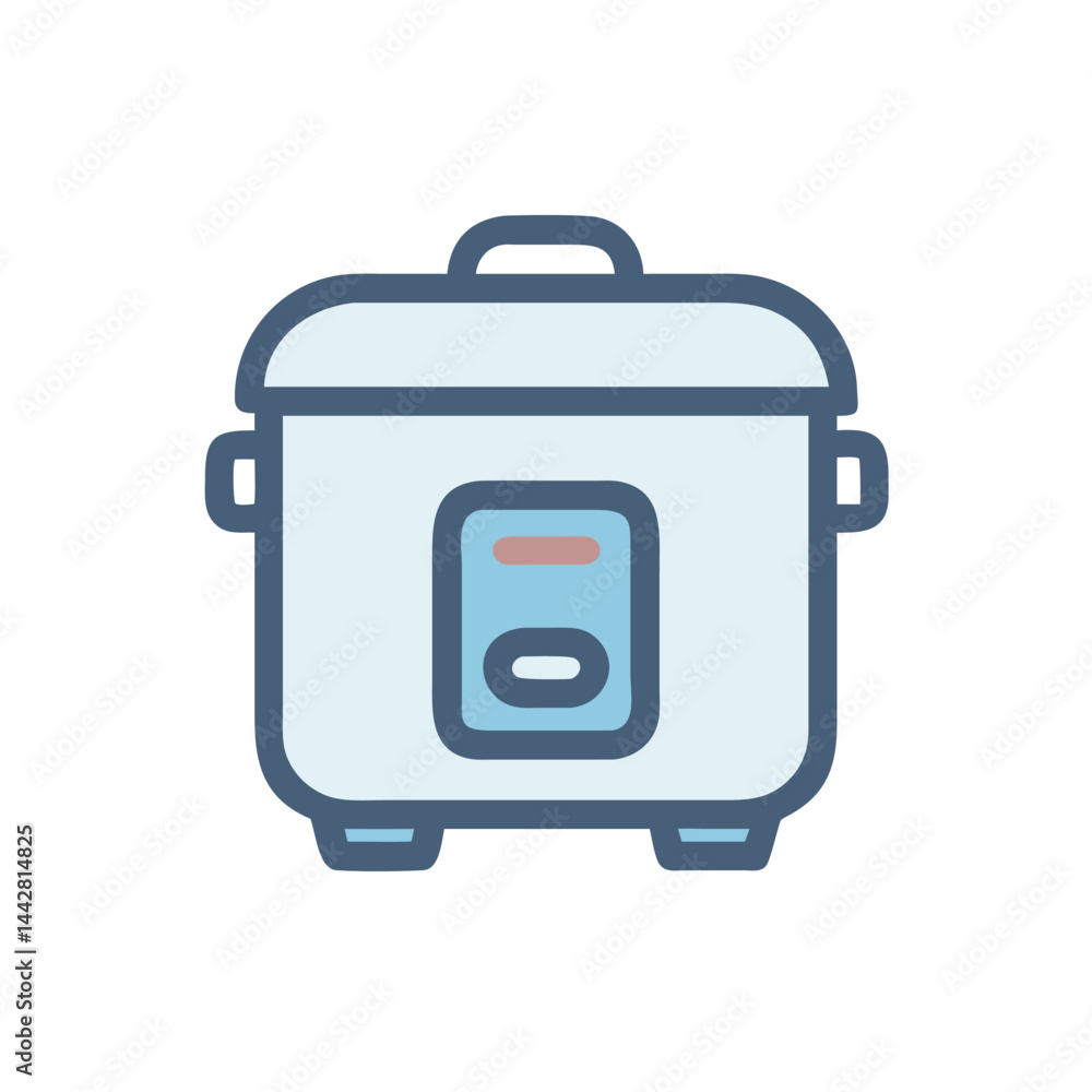 rice cooker on white background for web and graphic design rice cooker on white background for web and graphic design