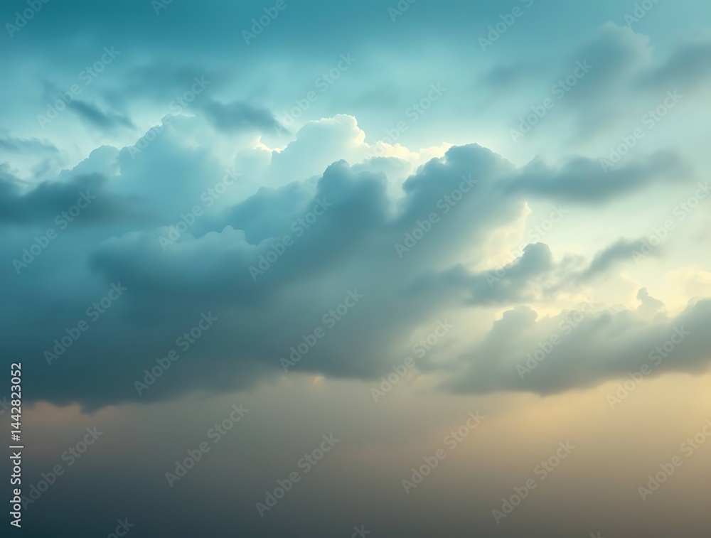 Obraz premium Dramatic Cloudscape Sunset Sky.
