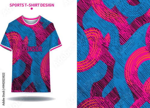 Soccer jersey design for sublimation