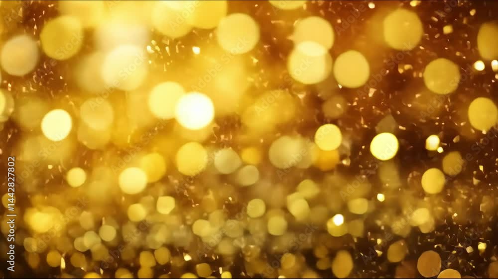 Golden glittering bokeh effect as abstract background Golden glittering bokeh effect as abstract background