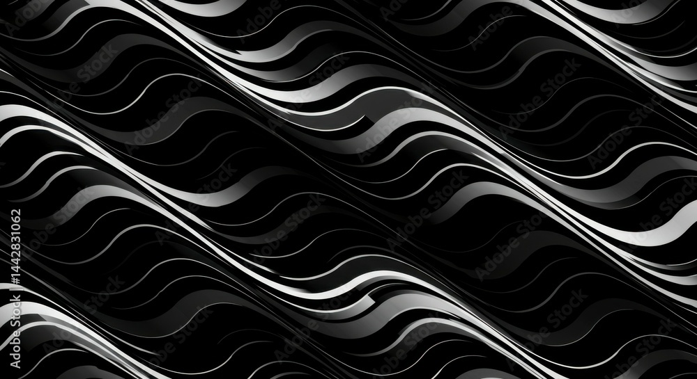 Obraz premium Abstract wavy lines pattern