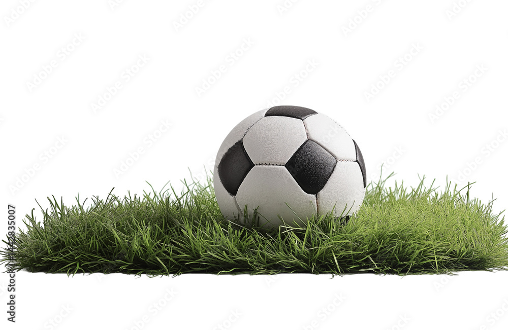 soccer ball in goal with green backgroung soccer ball in goal with green backgroung