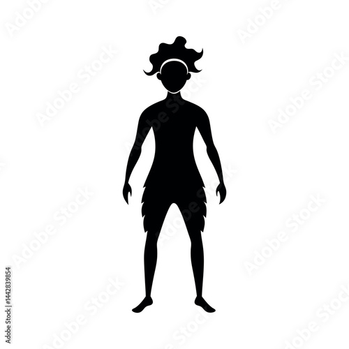 Coral Silhouette in Black Vector Style