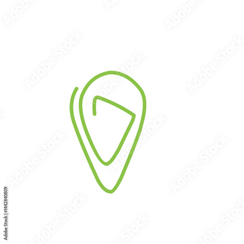 Obraz na płótnie green paper clip w salonie
