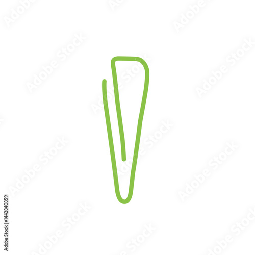 Obraz na płótnie green paper clip w salonie