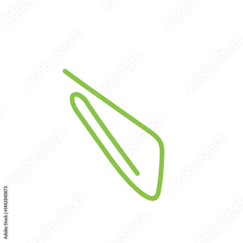Obraz na płótnie green paper clip w salonie
