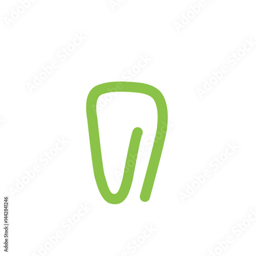 Obraz na płótnie green paper clip w salonie