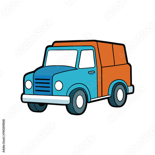 Wallpaper Mural Heavy Duty Truck Vector Illustration, Cargo Transport Vehicle, Industrial Freight Delivery Commercial Graphic Torontodigital.ca