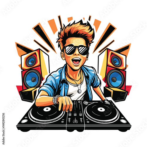 dj in action party