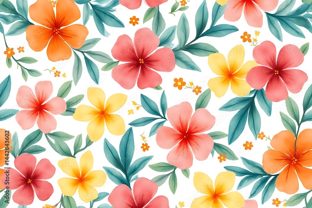 seamless background with flowers seamless background with flowers