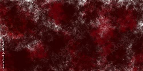 Beautiful Abstract Grunge Decorative Dark Red Stucco Wall Background. Valentines Christmas Design Layout. Art Rough Stylized Texture Banner With Copy Space.