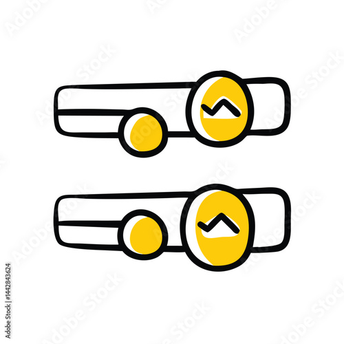 sliders photo settings adjustments on white background for web and graphic design