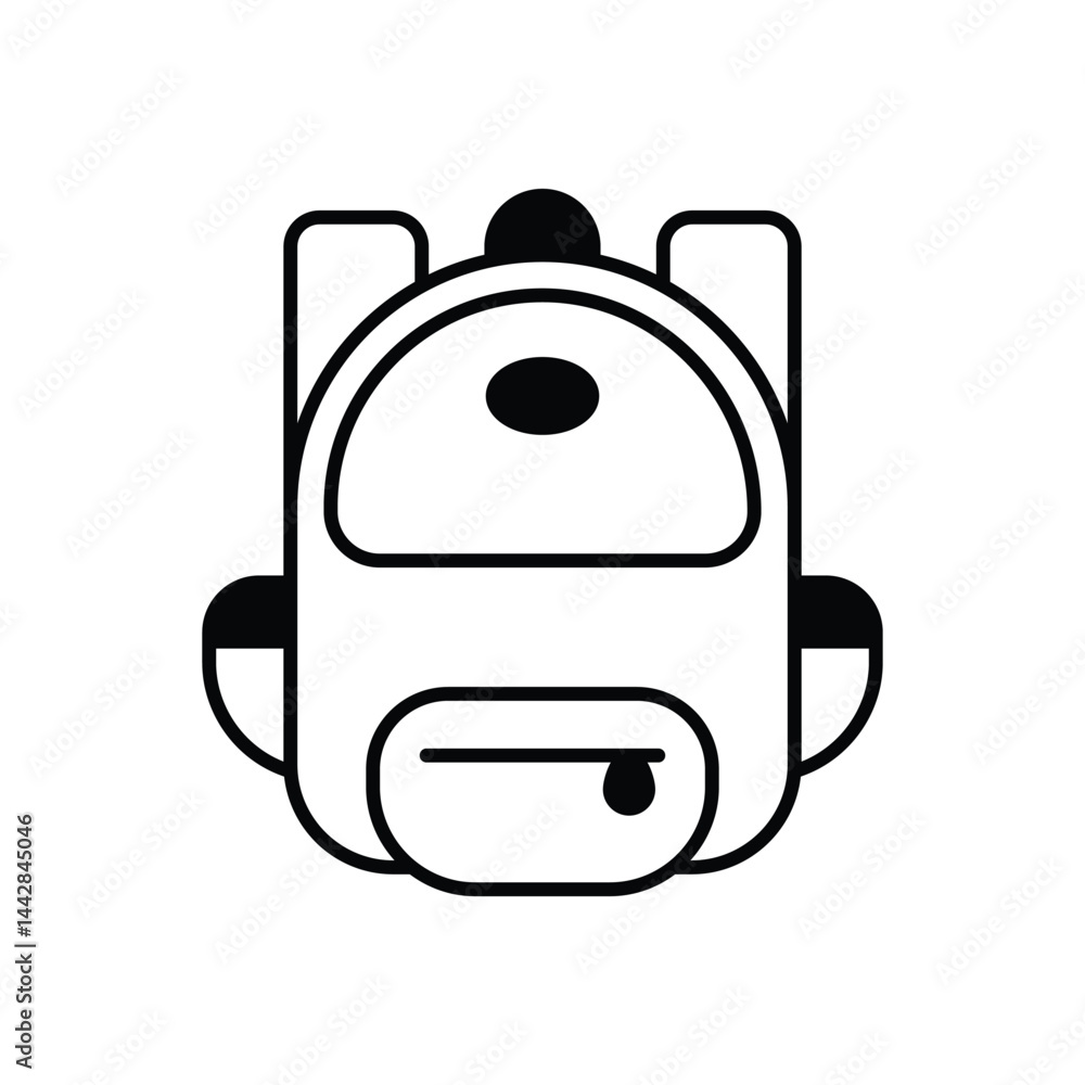 Obraz premium Backpack Vector icon