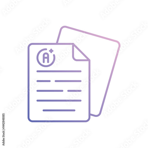 Result Sheet Vector icon