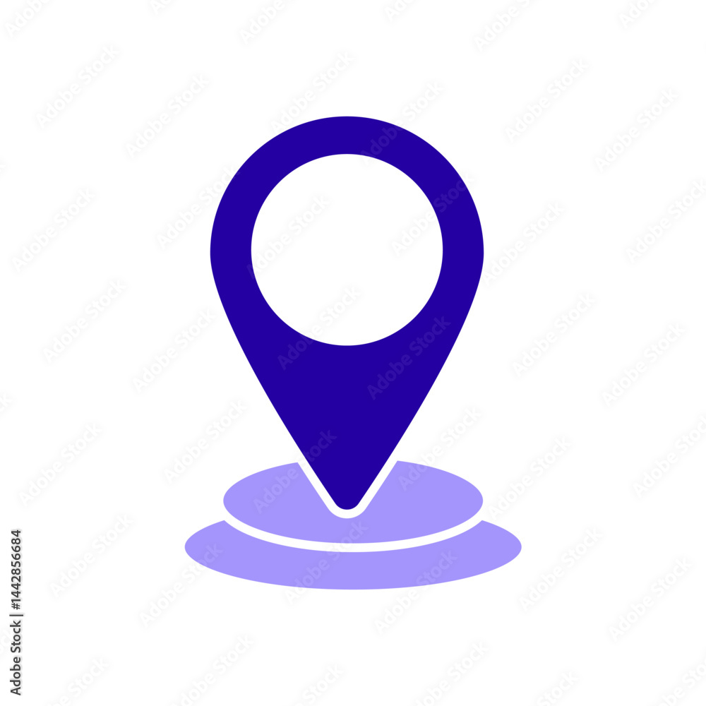 Icon a place, isolated against a clean background. Icon a place, isolated against a clean background.