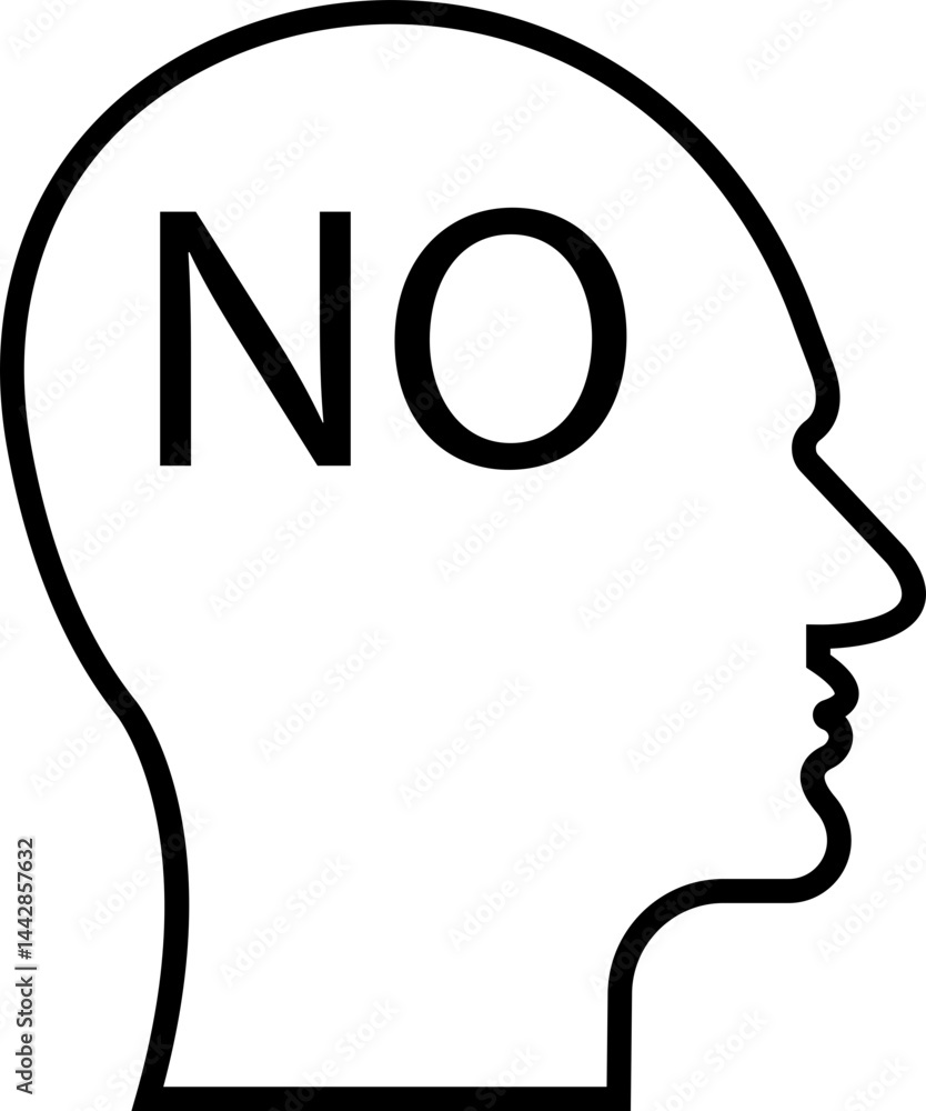 Human brain icon in line style. Thinking State mind process and business solutions symbol isolated on transparent background Human brain icon in line style. Thinking State mind process and business solutions symbol isolated on transparent background