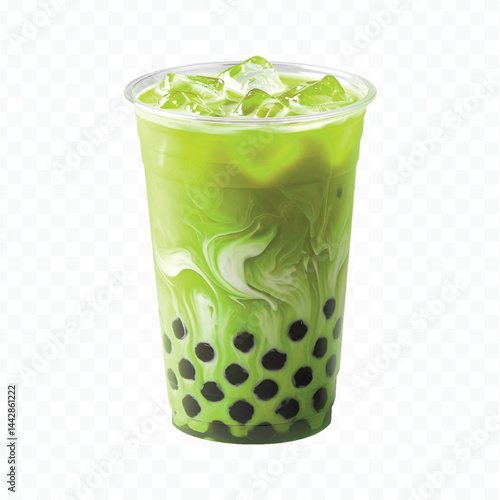 mojito cocktail isolated on white