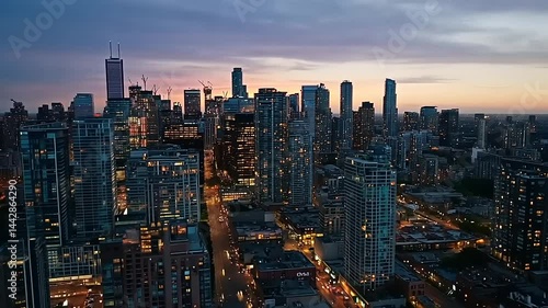 Wallpaper Mural new york skyline at sunset Torontodigital.ca