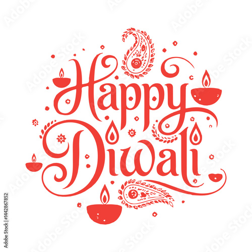 Happy Diwali Calligraphy Vector Design,
Elegant Happy Diwali Typography Illustration,
Diwali Festival Greeting Card Design,
Red Calligraphy Happy Diwali Text Art,