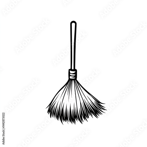 broom isolated on white