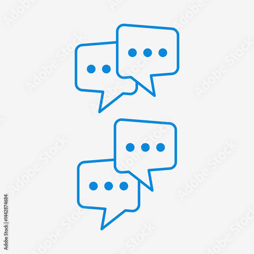 Set of chat bubble icons
