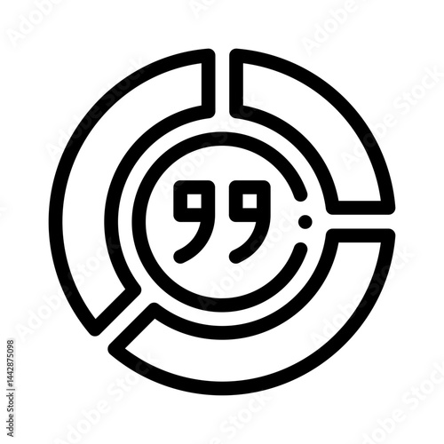 comma line icon