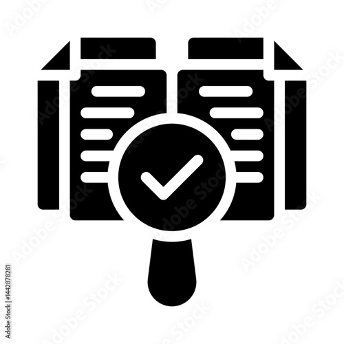 plagiarism glyph icon