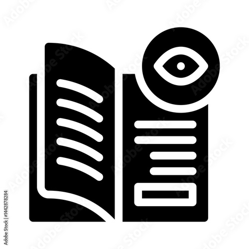 proofreading glyph icon