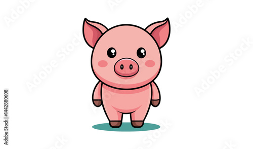 cute pig cartoon