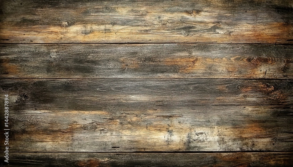 Fototapeta premium Weathered vertical wooden planks texture.