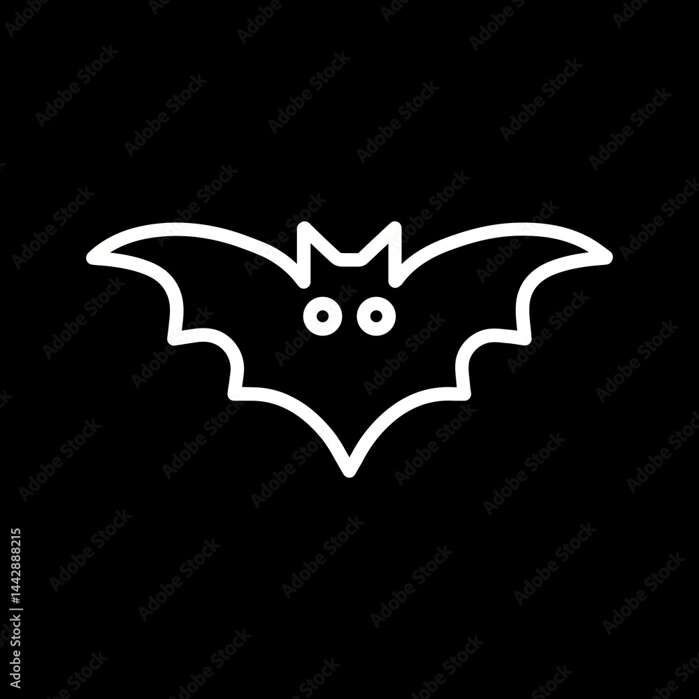 Obraz premium Bat Vector Icon