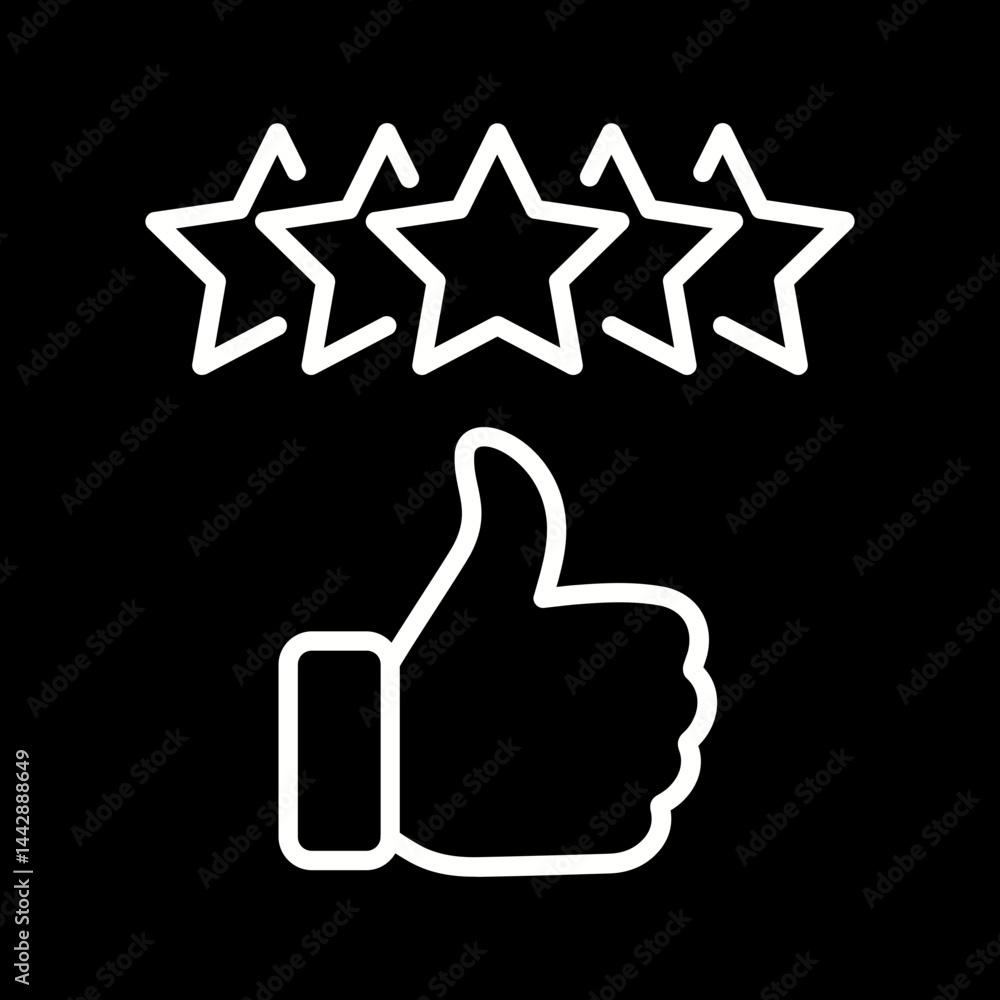 Star Rating Vector Icon Star Rating Vector Icon